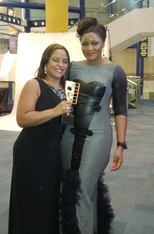 Flower Girl Director Michelle Bello shares award with Nollywood superstar Omotola Jalade Ekeinde