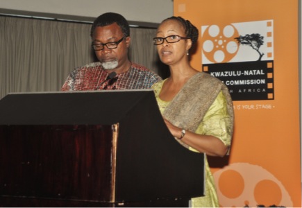 Mahmood Ali-Balogun Head of the Nigerian Delegation and Jackie Motsepe KwaZulu Natal Film Commission